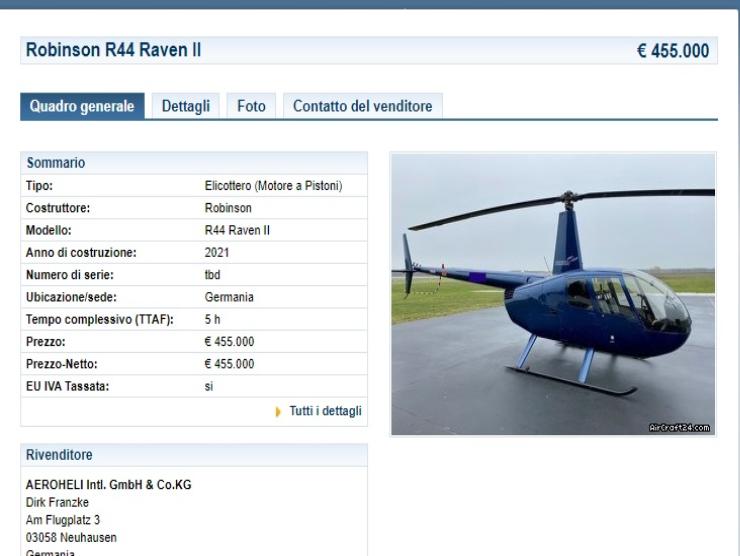 elicottero in vendita