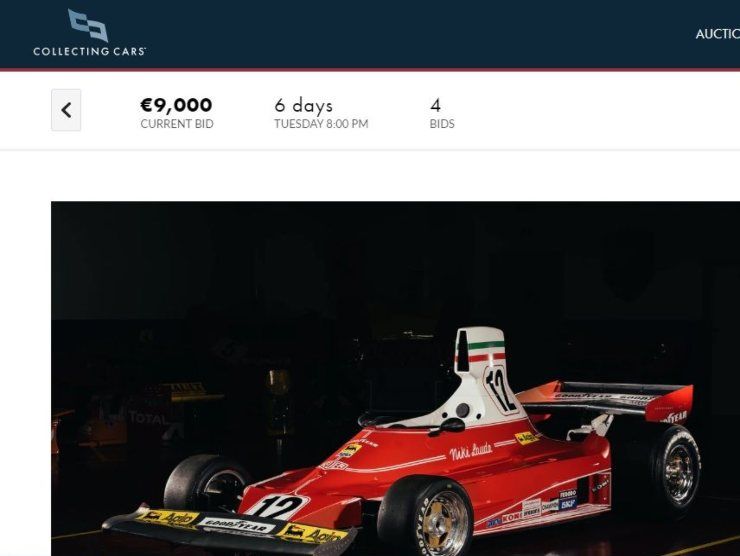 Ferrari 312T annuncio su Collecting Cars