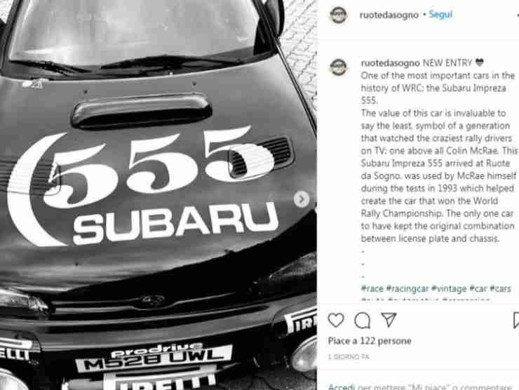 Subaru Impreza 555 post Instagram