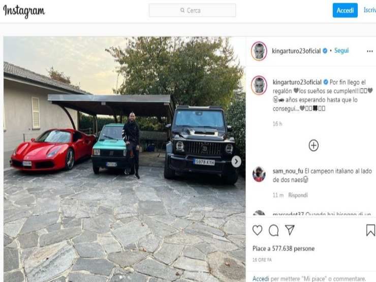 Arturo Vidal (Instagram)