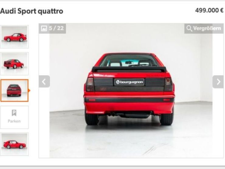 Audi Sport Quattro (mobile.de) annuncio