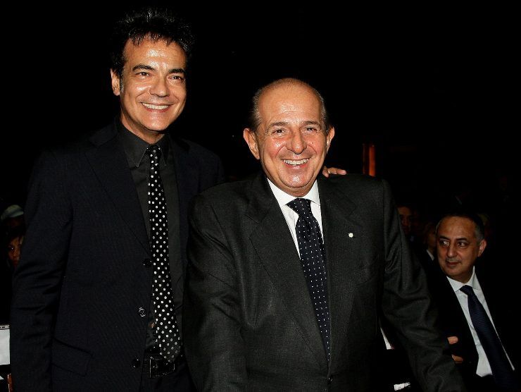 Marcello Cirillo con Giancarlo Magalli (Getty Images)