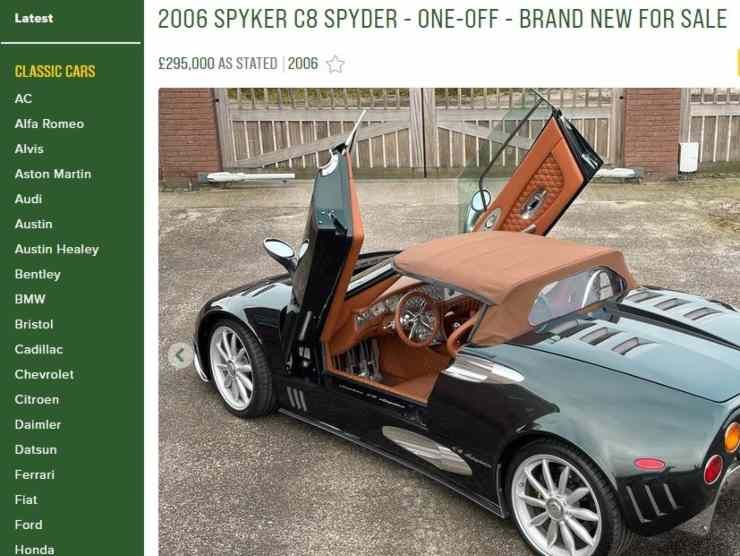 Spyker C8 Spyder (Car & classic) annuncio