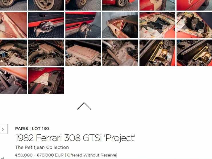 Ferrari 308 GTSi 'Project' (RM Sotheby's) annuncio