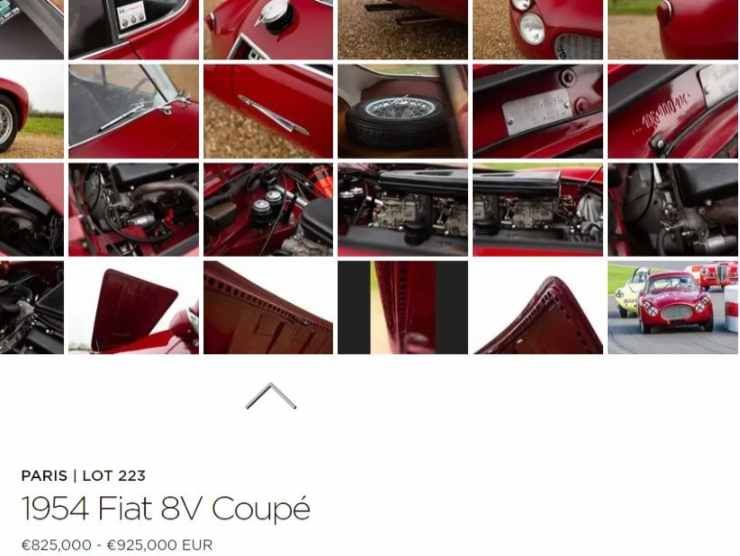 Fiat 8V Coupè (RM Sotheby's) annuncio