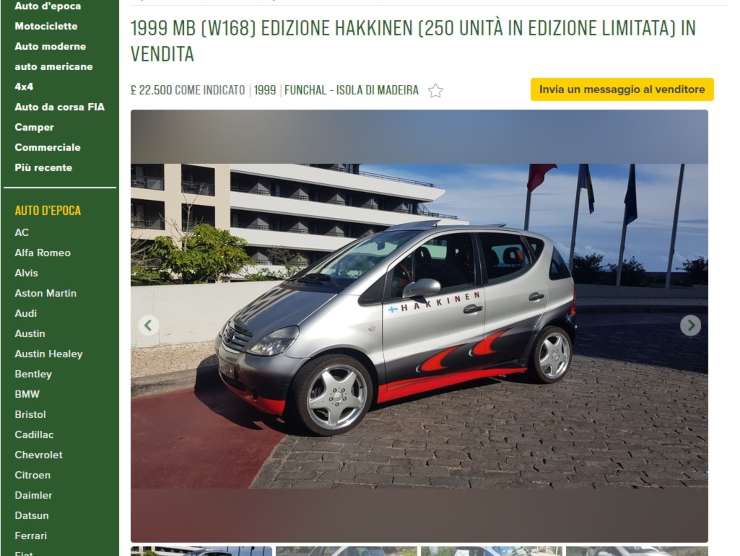 Mercedes Hakkinen (Car and classic): l'annuncio