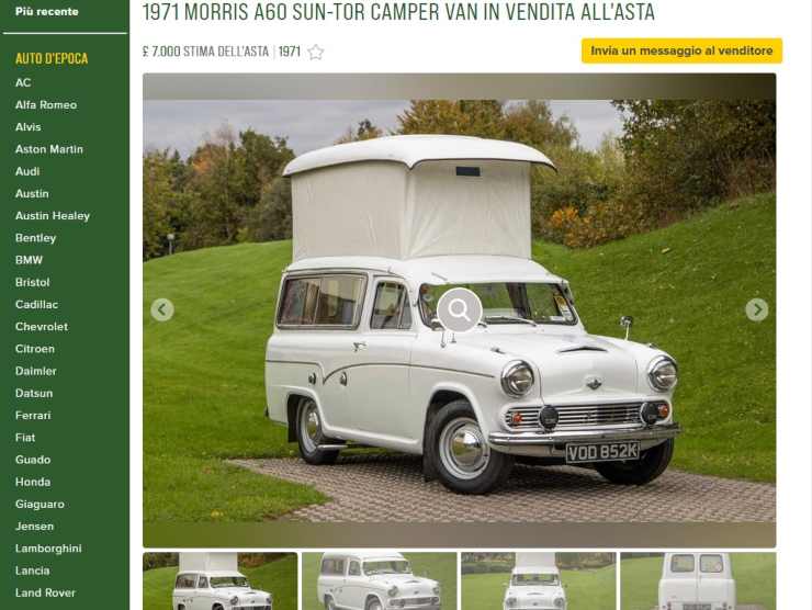 Morris A60 Sun-Tor Camper Van (Car and classic): l'annuncio