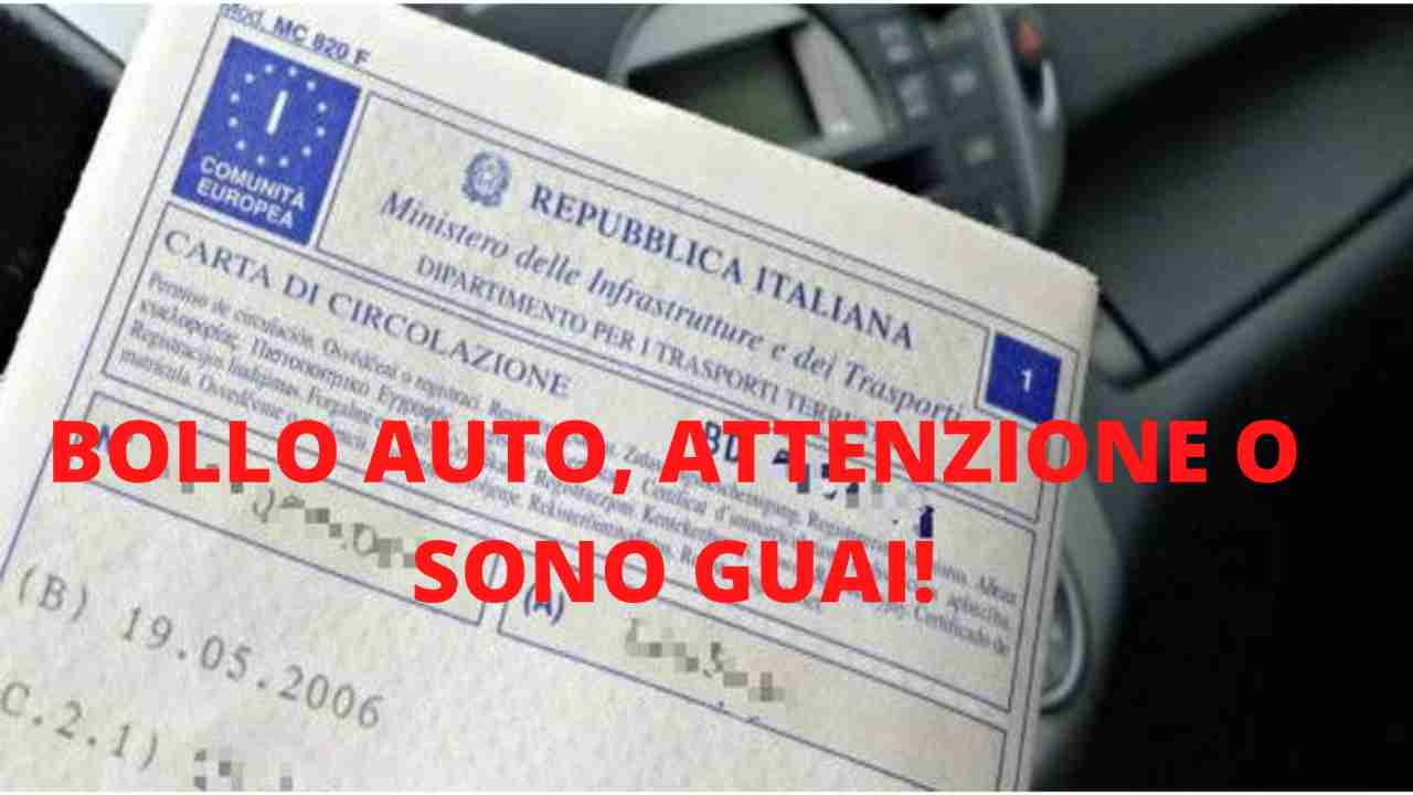 Bollo auto (Web source) 1 maggio 2022 quattromania.it