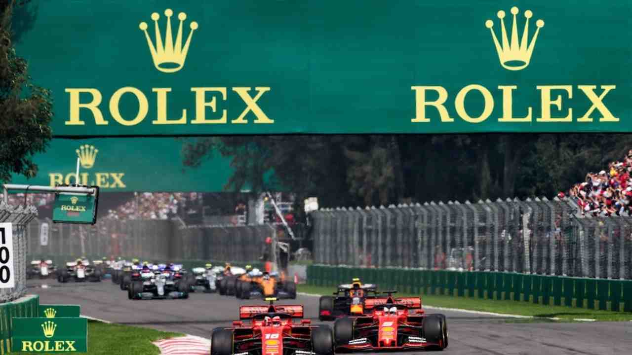 Pubblicità Rolex in circuito F1