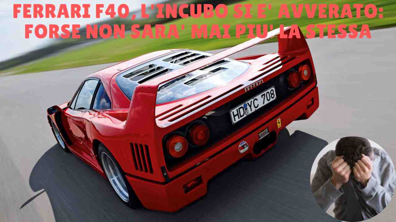 Ferrari F40 (Web source) 20 giugno 2022 quattromania.it