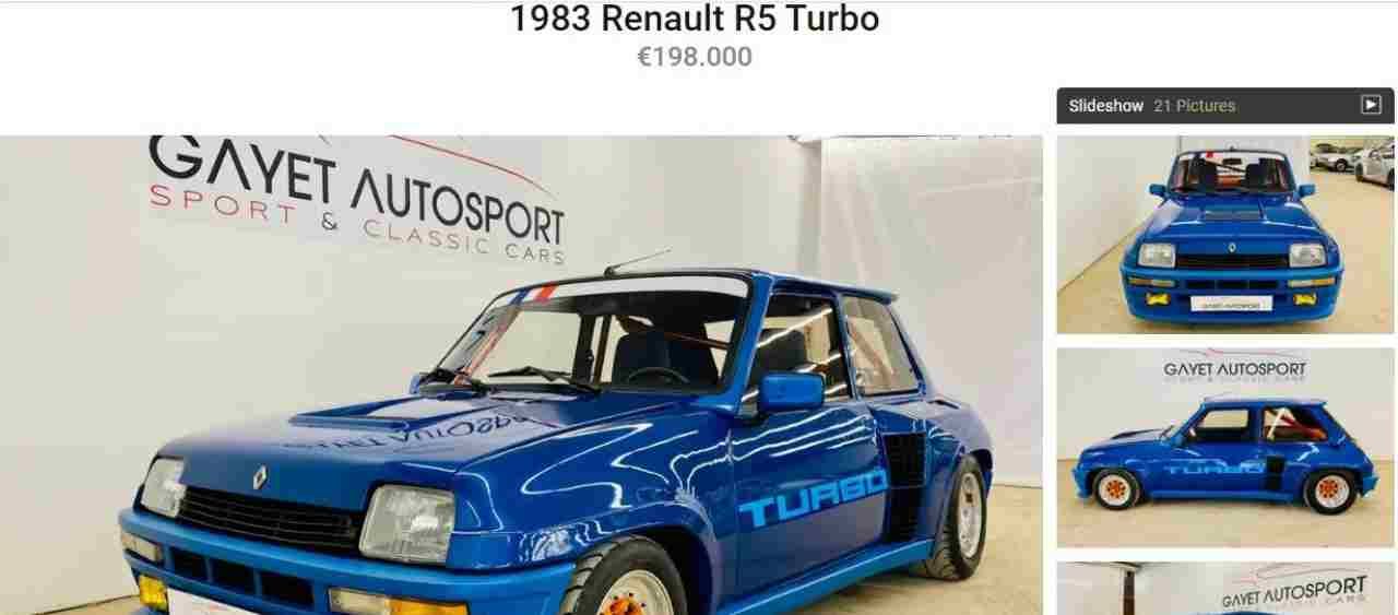 Renault 5 Turbo in vendita (James Edition) 6.6.2022 quattromania