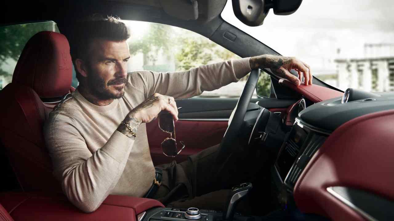 Beckham in auto