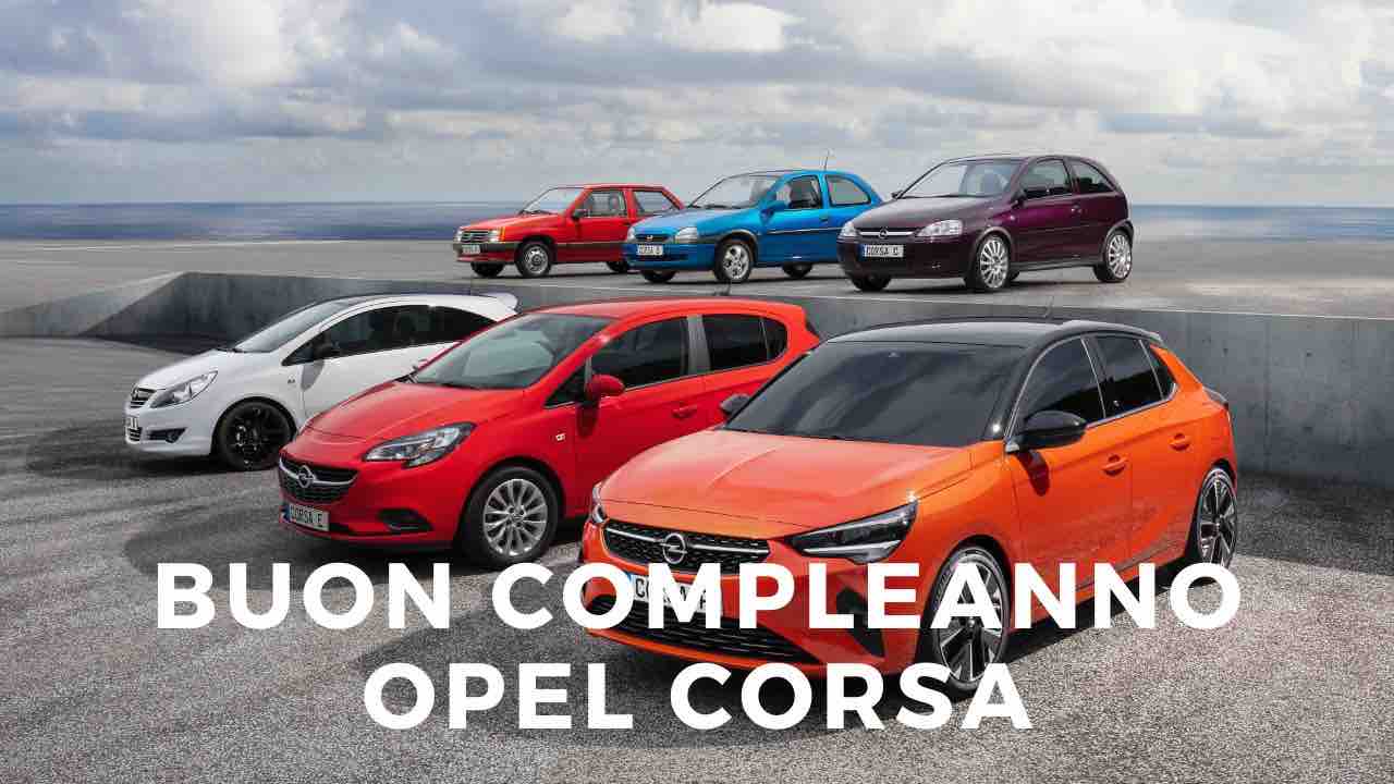 Opel Corsa compie 40 anni