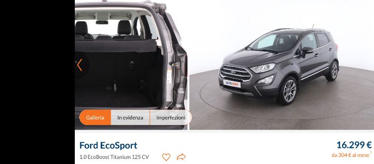 Ford EcoSport che offerta
