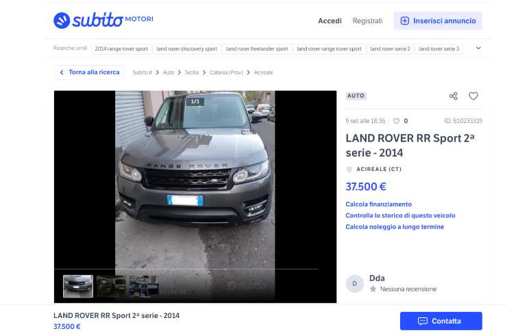 Land Rover prezzo basso