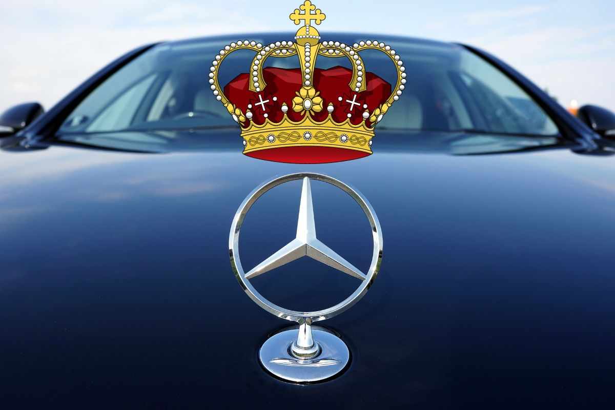 I dettagli della Mercedes del Re di Svezia
