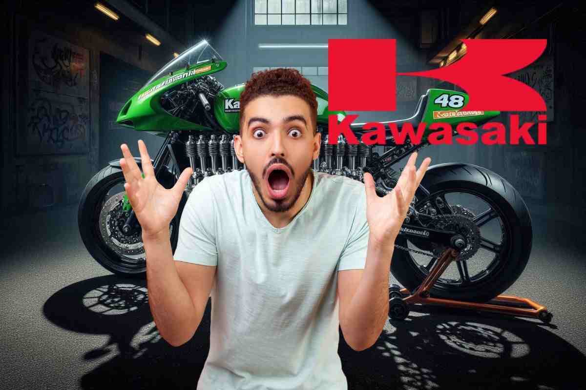 La moto più potente mai creata: una Kawasaki che ha un motore mostruoso da 49 cilindri